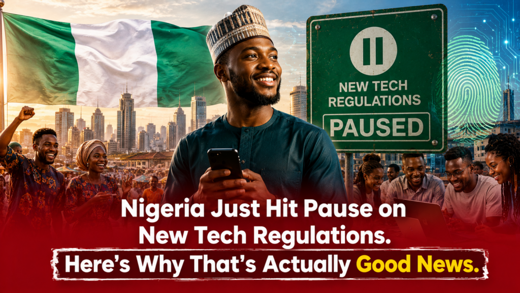 Nigeria Just Hit Pause on New Tech Regulations. Here's Why That's Actually Good News.